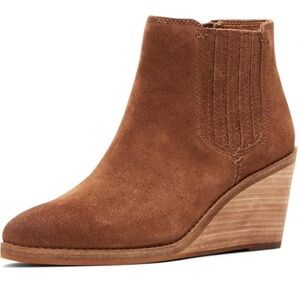 Brown Suede Kaye Ankle wedge Boots by Frye And Co